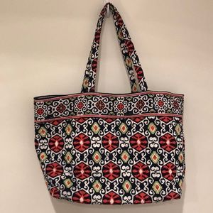 Vera Bradley Green, Navy, & Orange Oversized Tote